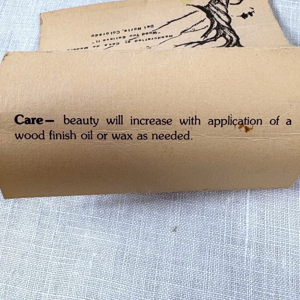 Vintage Casa de Madera Colorado Bristlecone Pine Wood Turning Vase 1987 Signed